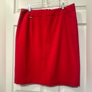 Calvin Klein Bright red pencil skirt size 14 formal business skirt